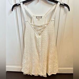 Womens lace flowy top